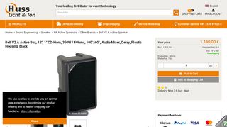 
                            5. Bell V2.A Active Speaker Online At Low Prices At Huss Light & Sound