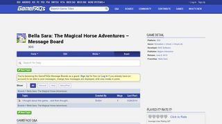 
                            8. Bella Sara: The Magical Horse Adventures Message Board for 3DS ...