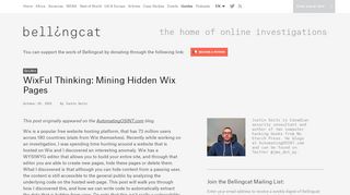 
                            8. bellingcat - WixFul Thinking: Mining Hidden Wix Pages - bellingcat