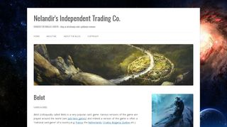 
                            11. Belot | Nelandir's Independent Trading Co.