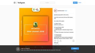 
                            10. BEM KM Universitas Andalas on Instagram: “[INFO KKN 2018] Halo ...