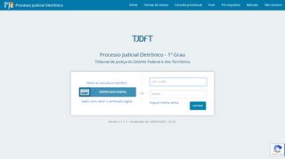 
                            12. Bem vindo ao PJe · Processo Judicial Eletrônico - 1º Grau