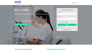 
                            1. Bem vindo ao Portal Amil Dental Credenciado