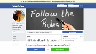 
                            8. Bemandingskompagniet skal også følge reglerne - Startside | Facebook