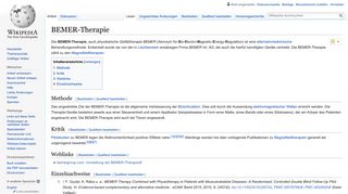 
                            9. BEMER-Therapie – Wikipedia