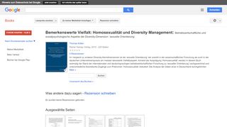 
                            5. Bemerkenswerte Vielfalt: Homosexualität und Diversity Management: ...