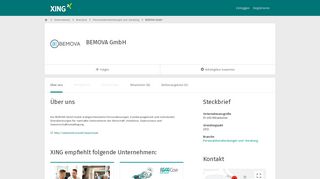 
                            9. BEMOVA GmbH als Arbeitgeber | XING Unternehmen
