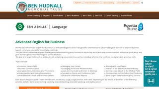 
                            9. Ben Hudnall Memorial Trust | Advanced English for Business