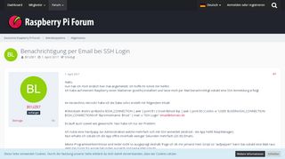 
                            6. Benachrichtigung per Email bei SSH Login - Allgemeines - Deutsches ...