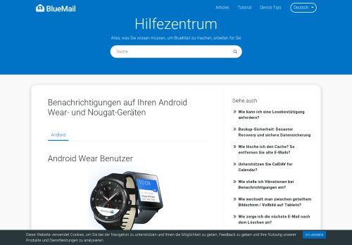 
                            4. Benachrichtigungen zu Ihren Android Wear- und ... - BlueMail Help