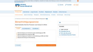 
                            12. Benachrichtigungsservice | VR-Bank Donau-Mindel eG