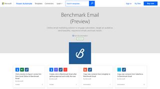 
                            8. Benchmark Email | Microsoft Flow