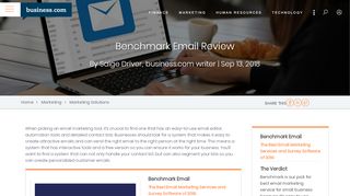 
                            5. Benchmark Email Review 2018 | Email Marketing and Survey ...