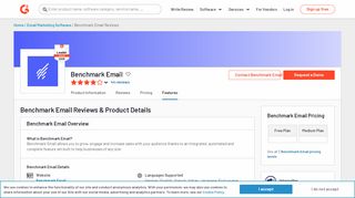 
                            6. Benchmark Email Reviews 2019 | G2 Crowd