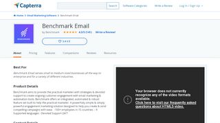 
                            8. Benchmark Email Reviews and Pricing - 2019 - Capterra