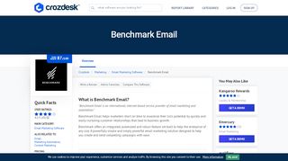 
                            13. Benchmark Email Reviews, Pricing and Alternatives | Crozdesk