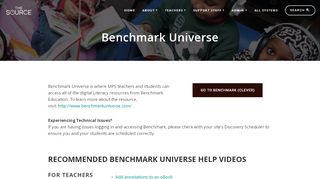 
                            12. Benchmark Universe — The Source