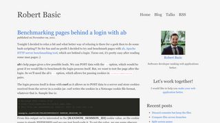 
                            12. Benchmarking pages behind a login with ab ~ Robert Basic, software ...