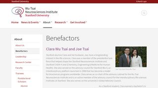 
                            11. Benefactors | Wu Tsai Neurosciences Institute
