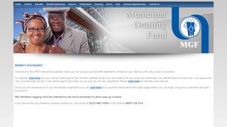 
                            8. Benefit Statements - MGF - Municipal Gratuity Fund