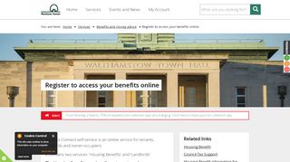 
                            2. Benefits Connect self service | Waltham Forest Council