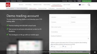 
                            4. Benefits of a demo trading account - IG.com