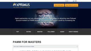 
                            8. Benefits of FXPRIMUS PAMM for managers. Open PAMM ...