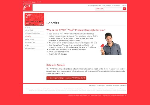 
                            2. Benefits of the PIVOT Visa Card – Reloadable PIVOT™ Visa® Prepaid ...