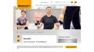 
                            6. Benefits: Unsere Leistungen – Ihr Wohlbefinden - Continental AG