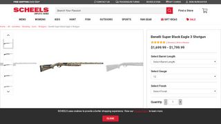 
                            10. Benelli Super Black Eagle 3 Comfort Tech 3 12 Gauge Shotgun