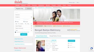 
                            5. Bengali Baidya Matrimonials - No 1 Site for Bengali Baidya Matrimony ...