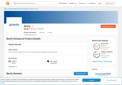 
                            12. Benify Reviews | G2 Crowd