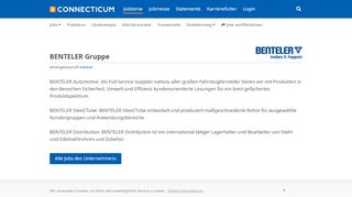 
                            11. Benteler | Arbeitgeber - Karriere - Profil - Connecticum