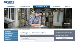 
                            1. BENTELER Karriere: Login