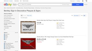 
                            7. Bentley Sign in Decorative Plaques & Signs | eBay