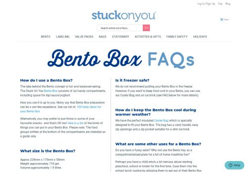 
                            12. Bento Box FAQ | Stuck On You - StuckOnYou.com