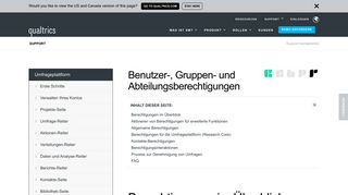 
                            11. Benutzer-, Gruppen- und Abteilungsberechtigungen - Qualtrics