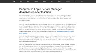 
                            13. Benutzer in Apple School Manager deaktivieren oder löschen ...