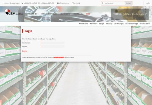 
                            3. Benutzer Login - GEV austria GmbH