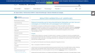 
                            12. Benutzer-Webseiten auf userpages — Universität Koblenz · Landau