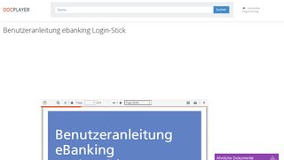 
                            6. Benutzeranleitung ebanking Login-Stick - PDF