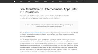 
                            11. Benutzerdefinierte Unternehmens-Apps unter iOS installieren ...