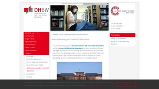 
                            8. Benutzerkennung der Universität Mannheim - Bibliothek - DHBW ...