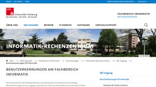 
                            2. Benutzerkennungen FB Informatik : IRZ-Zugang : Universität Hamburg