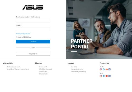 
                            9. Benutzerkonto - ASUS Partner Portal