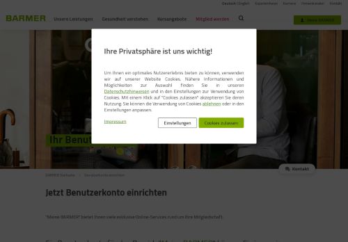 
                            7. Benutzerkonto einrichten | BARMER