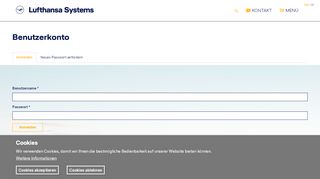 
                            7. Benutzerkonto | Lufthansa Systems