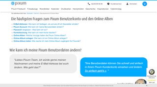 
                            10. Benutzerkonto und Online-Alben | Pixum Service