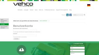 
                            2. Benutzerkonto | Vehco®