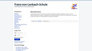 Benutzermenü - Franz von Lenbach Realschule